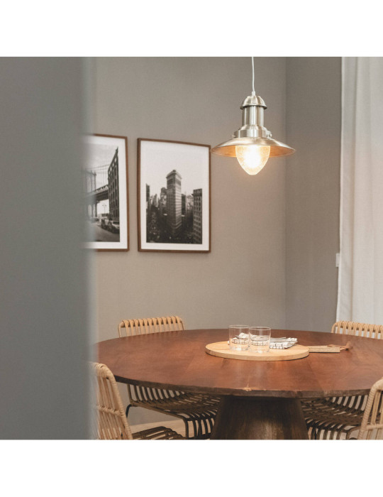 Suspension Nickel Satiné Fisherman