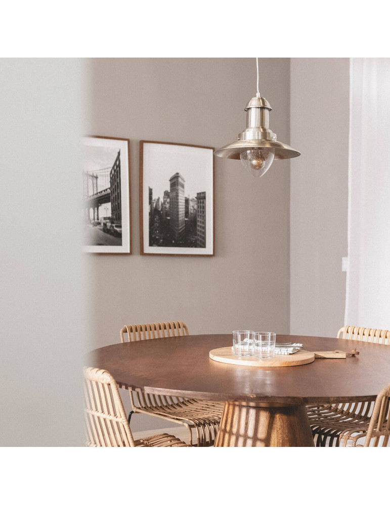 Suspension Nickel Satiné Fisherman