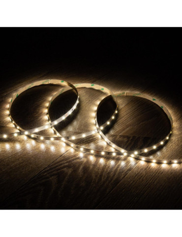 Ruban LED 24V DC 60LED/m 5m IP20 Largeur 8mm coupe 10cm