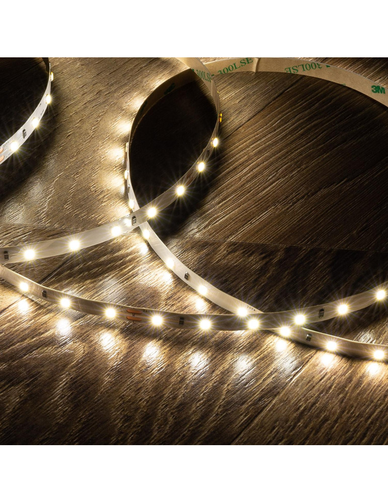 Ruban LED 24V DC 60LED/m 5m IP20 Largeur 8mm coupe 10cm