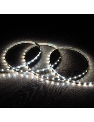 Ruban LED 24V DC 60LED/m 5m IP20 Largeur 8mm coupe 10cm