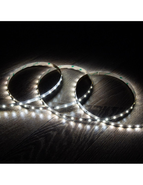 Ruban LED 24V DC 60LED/m 5m IP20 Largeur 8mm coupe 10cm