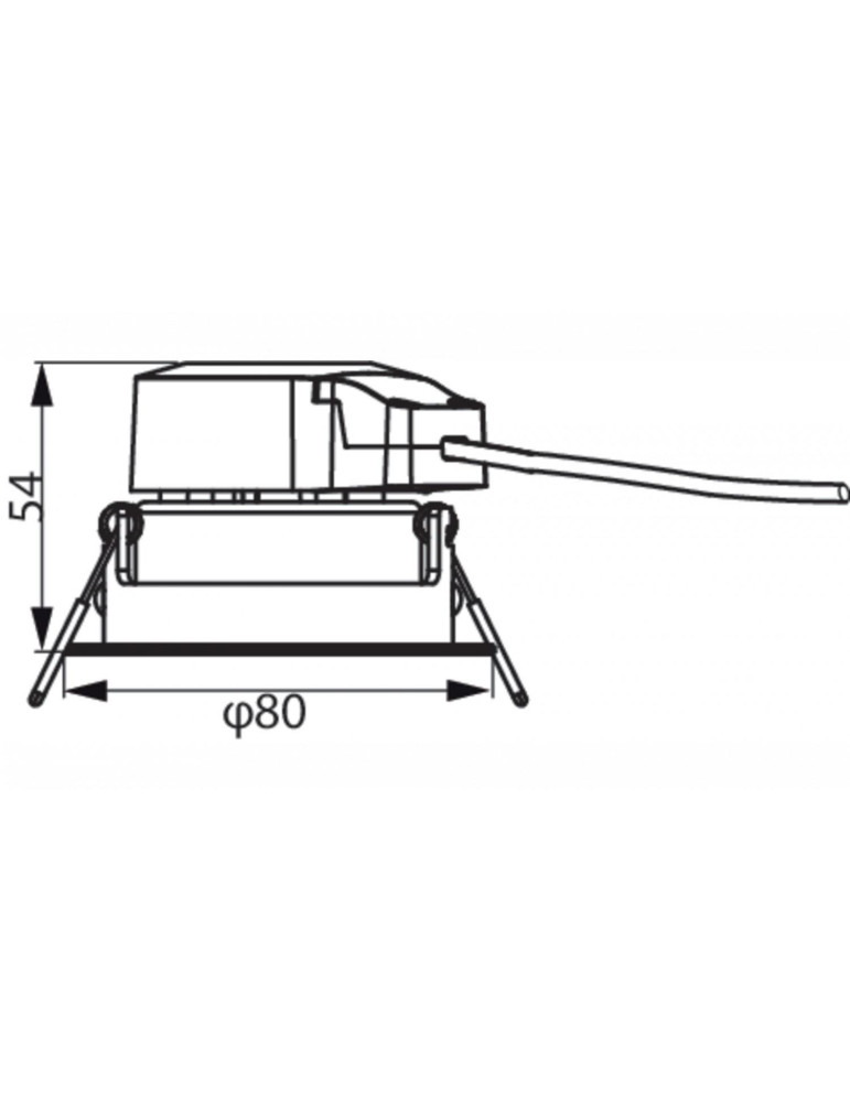 Spot Downlight LED PHILIPS Ledinaire ClearAccent Orientable 6W RS060B G2 Coupe Ø 70mm
