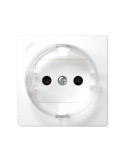 Plaque avec Dispositif de Sécurité pour Prise Schuko Blanc SIMON 73 LOFT 73041