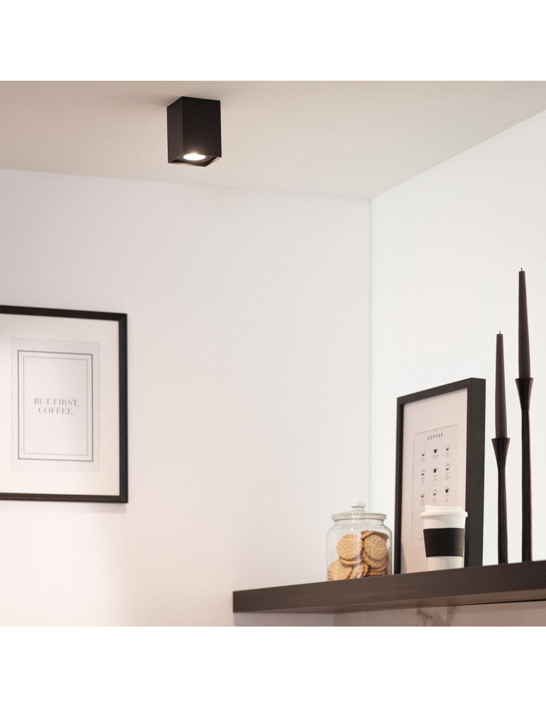 Plafonnier Aluminium Jaspe Noir