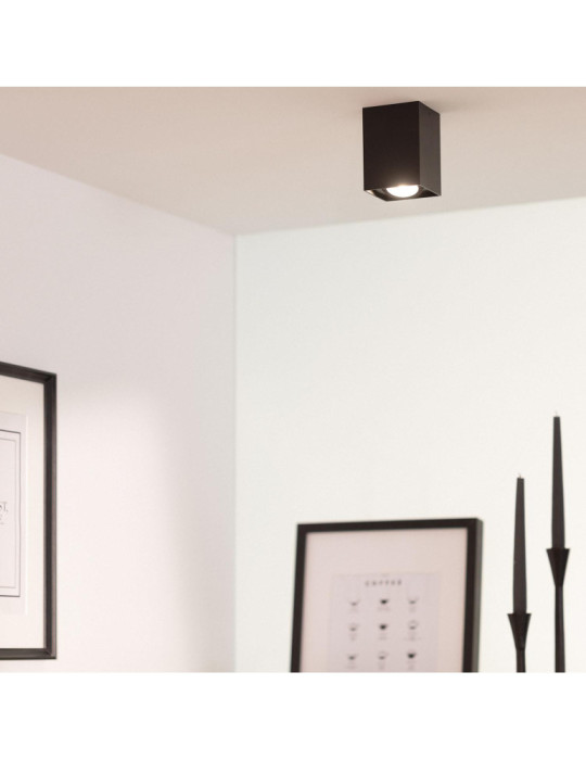 Plafonnier Aluminium Jaspe Noir