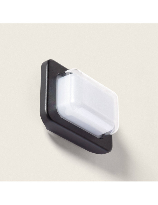 Applique Murale Extérieure LED 8W Éclairage Rectangulaire Noire Gulpos