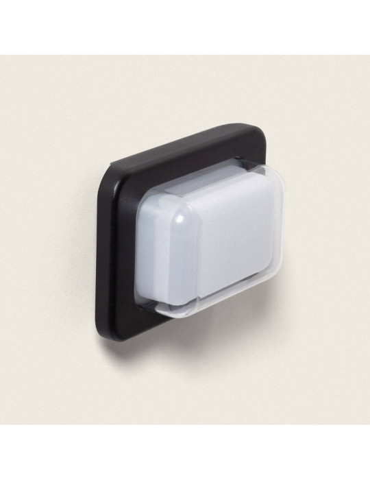 Applique Murale Extérieure LED 8W Éclairage Rectangulaire Noire Gulpos