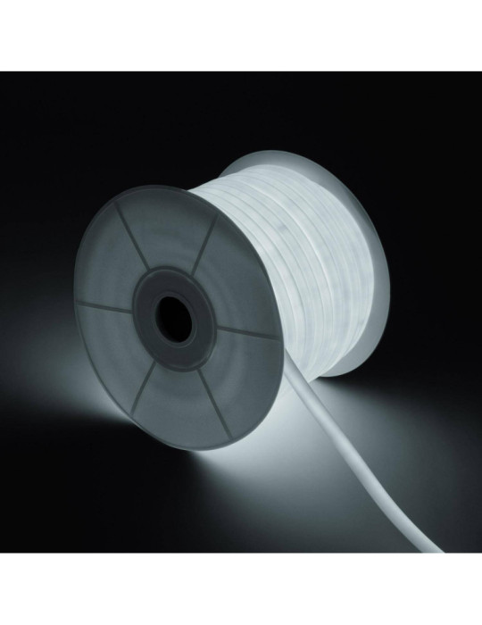 Bobine Néon LED Flexible 360º Rond Dimmable 220V AC 120LED/m IP67 Blanc Froid 50 Mètres sur Mesure Coupe Tous les 100cm Bobine Néon LED Flexible 360º Rond Dimmable 220V AC 120LED/m IP67 Blanc Froid 50 Mètres sur Mesure Coupe Tous les 100cm