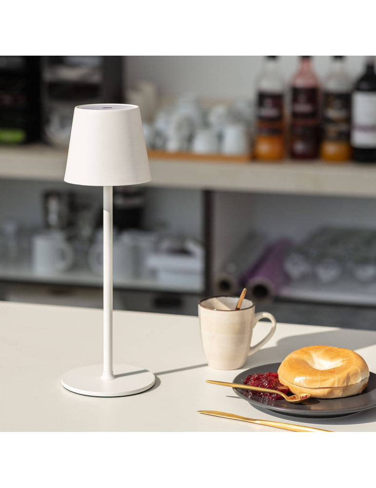 Lampe à Poser LED Portable 3W Anisa Métal avec Batterie Rechargeable USB