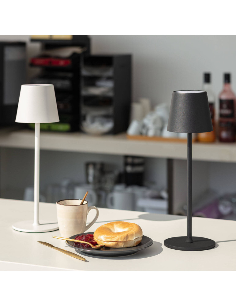 Lampe à Poser LED Portable 3W Anisa Métal avec Batterie Rechargeable USB