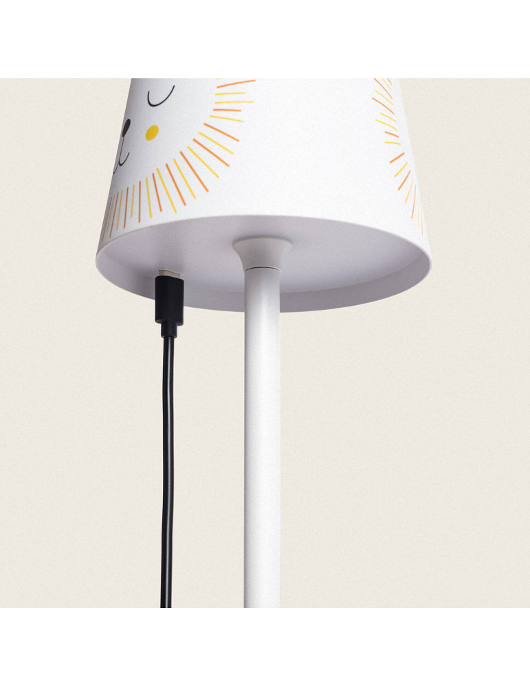Lampe à Poser LED Portable 3W Anisa Métal avec Batterie Rechargeable USB