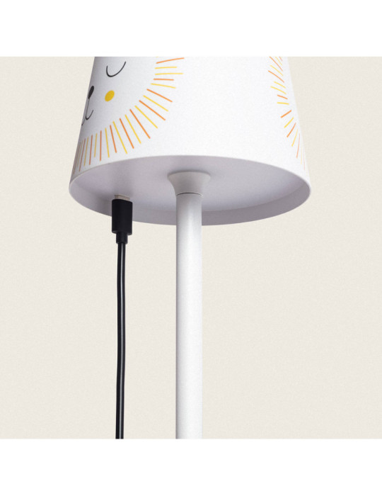 Lampe à Poser LED Portable 3W Anisa Métal avec Batterie Rechargeable USB