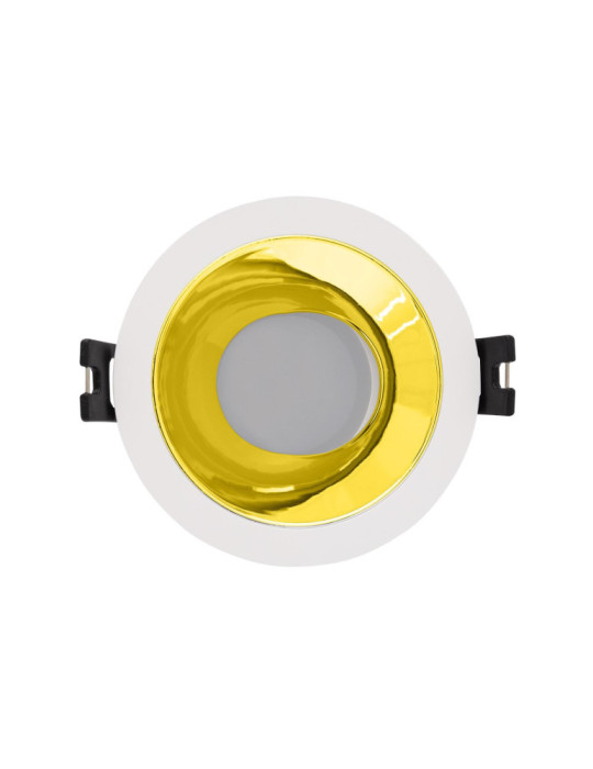 Spot LED Downlight Conique GU10 6W Coupe Ø 75mm PC Galvanisé
