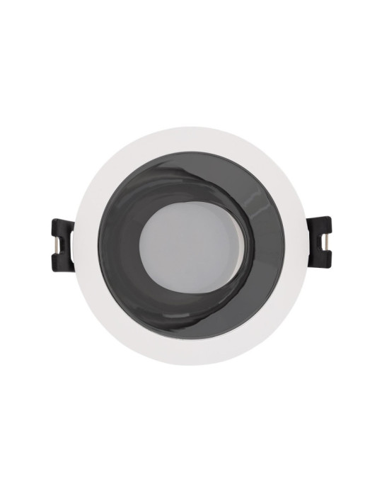 Spot LED Downlight Conique GU10 6W Coupe Ø 75mm PC Galvanisé