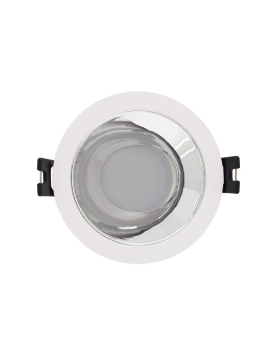 Spot LED Downlight Conique GU10 6W Coupe Ø 75mm PC Galvanisé