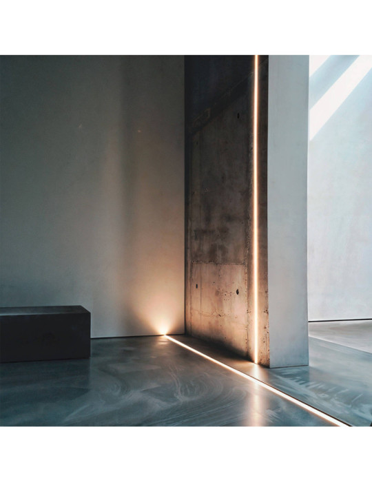Profilé Aluminium Sol en pour Ruban LED jusqu'à 12 mm