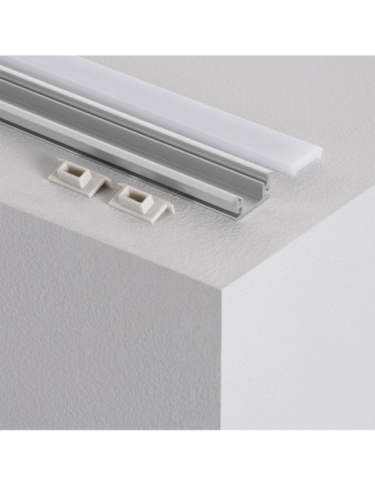 Profilé Aluminium Sol en pour Ruban LED jusqu'à 12 mm