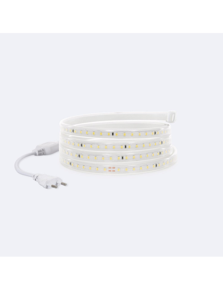 Ruban LED 220V SMD2835 120LED/m Blanc Froid IP65 Largeur 12mm Coupe tous les 100cm