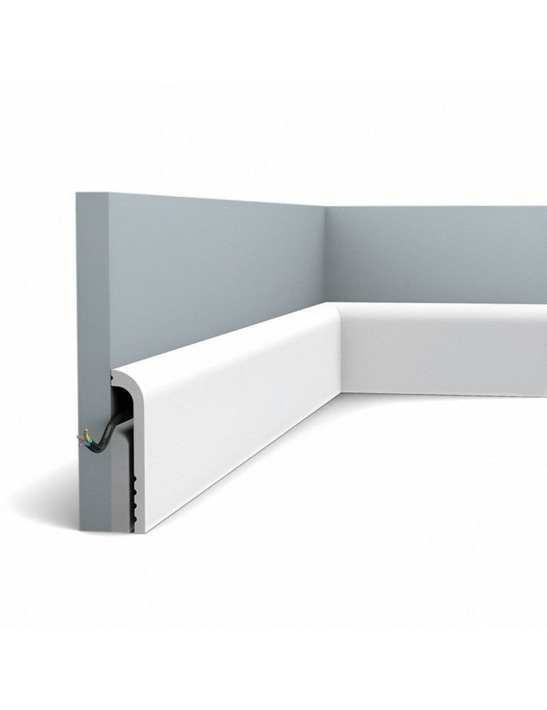 Moulure Plinthe Cache Câbles 2m Bend
