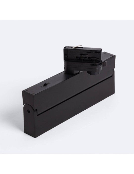 Spot Linéaire LED sur Rail Triphasé 24W CCT Dimmable Elegant Noir