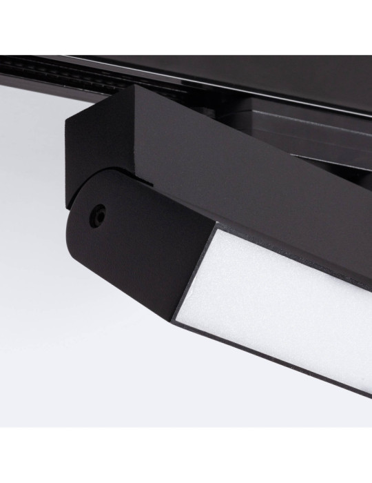 Spot Linéaire LED sur Rail Triphasé 24W CCT Dimmable Elegant Noir