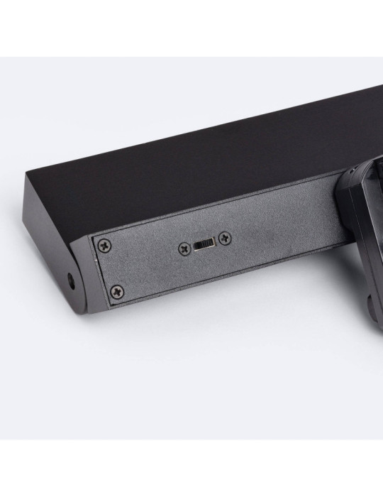 Spot Linéaire LED sur Rail Triphasé 24W CCT Dimmable Elegant Noir