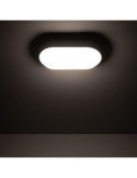 Plafonnier LED Extérieur Ovale 15W Hublot White IP65 85x173 mm