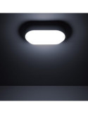 Plafonnier LED Extérieur Ovale 15W Hublot White IP65 85x173 mm
