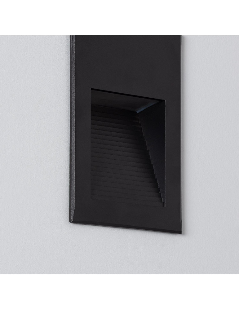 Balise LED Extérieure 5W Encastrable au Mur Goethe Noire