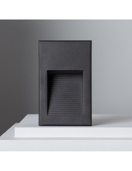 Balise LED Extérieure 5W Encastrable au Mur Goethe Noire