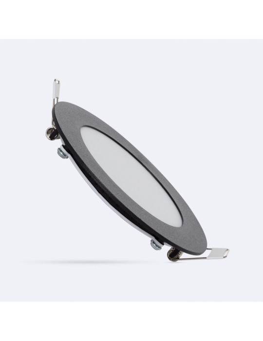 Downlight LED 6W Rond Noir Coupe Ø 105 mm Downlight LED 6W Rond Noir Coupe Ø 105 mm