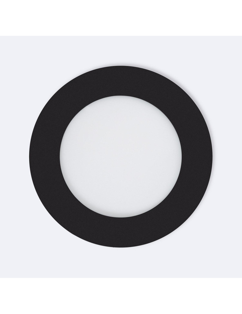Downlight LED 6W Rond Noir Coupe Ø 105 mm