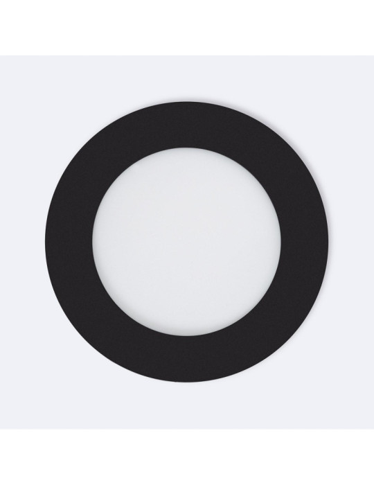 Downlight LED 6W Rond Noir Coupe Ø 105 mm