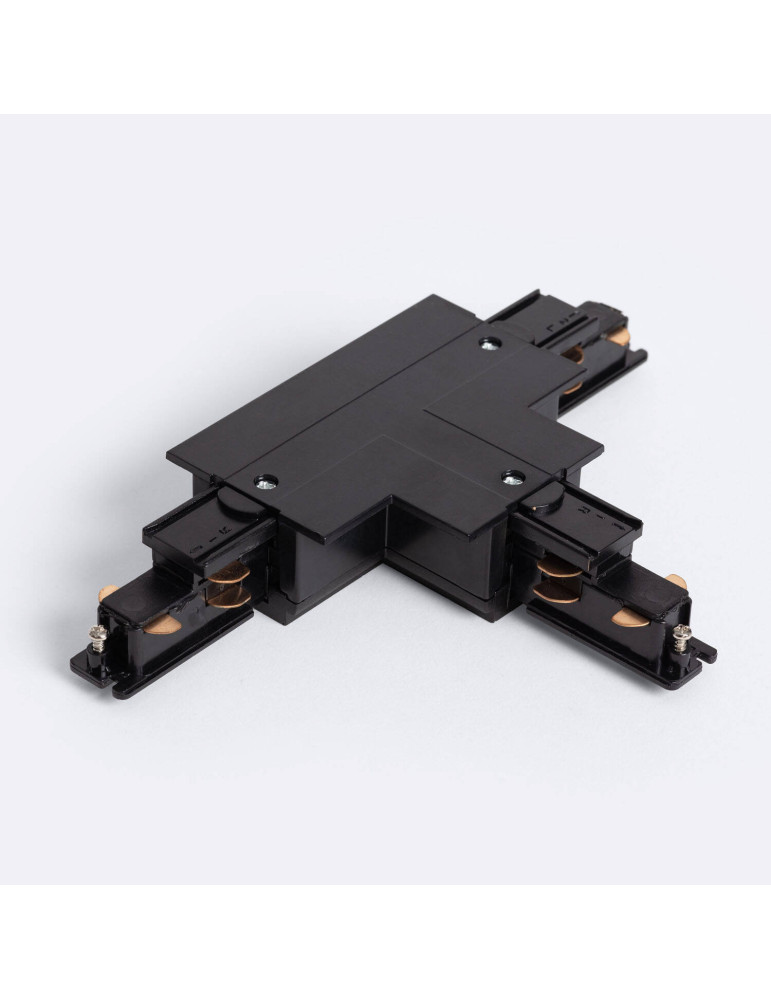 Connecteur 'Right Side' Type T pour Rail Triphasé DALI Track Encastré Aluminium