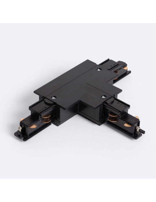 Connecteur 'Right Side' Type T pour Rail Triphasé DALI Track Encastré Aluminium