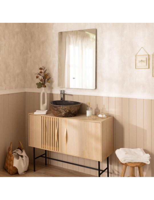 Miroir Salle de Bain avec Éclairage LED Anti-buée Grace 80x60 cm