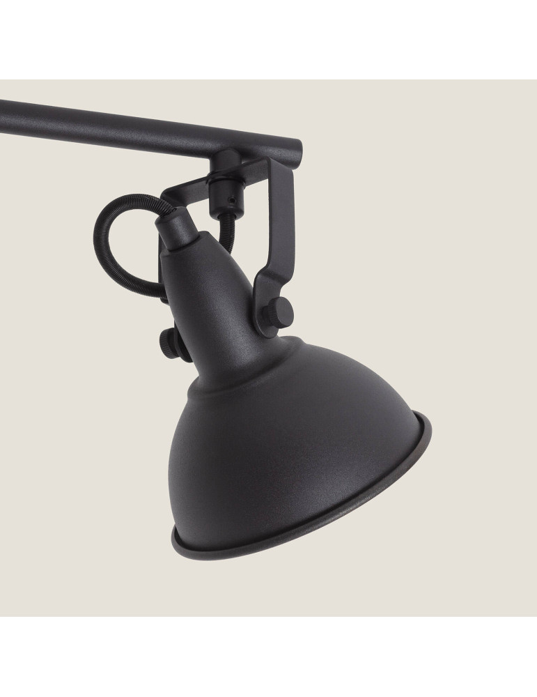 Plafonnier Orientable Aluminium Emer 3 Spots Noir