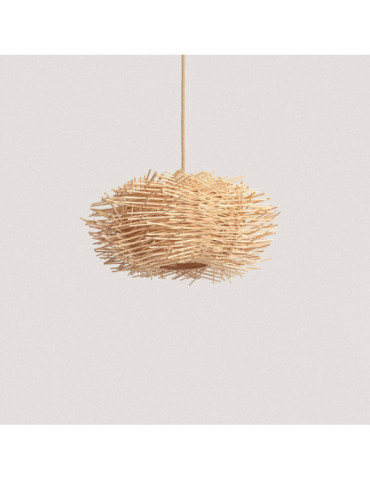 Lampe suspendue en rotin Nulko ILUZZIA