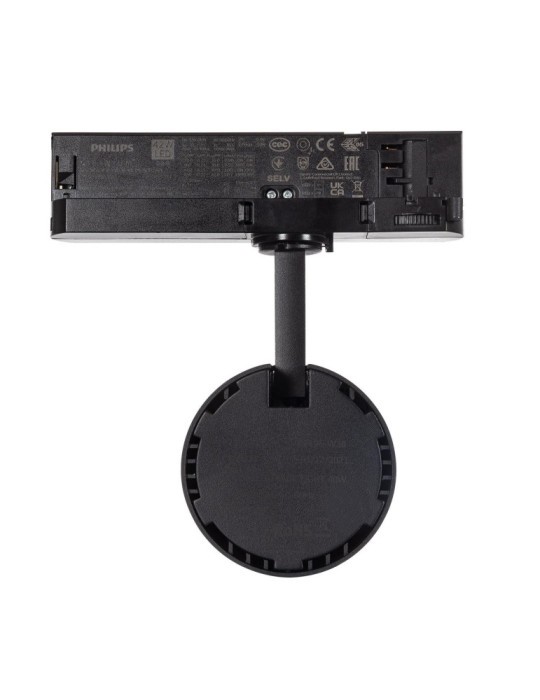 Spot LED sur Rail Triphasé 40W d'Angelo PHILIPS Xitanium Noir