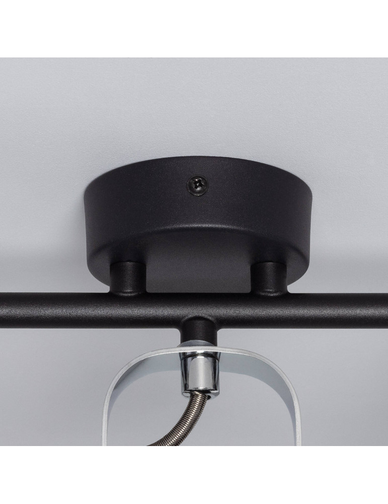 Plafonnier Orientable Aluminium Sinner 3 Spots Noir
