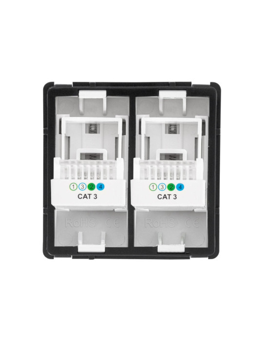 Prise Double Téléphone Modern