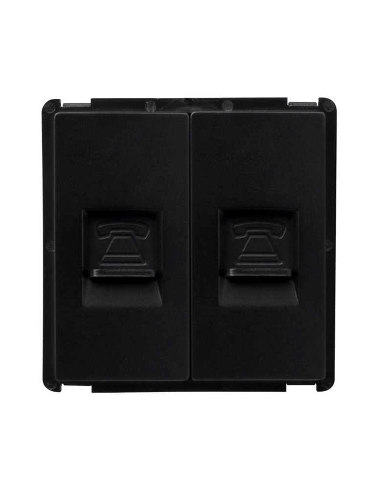 Prise Double Téléphone Modern