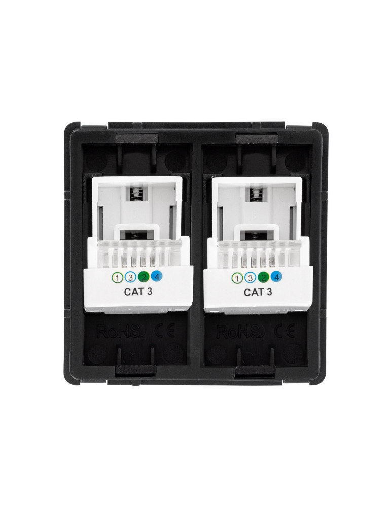 Prise Double Téléphone Modern