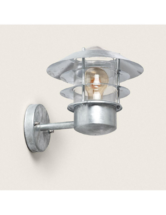 Edit Coastal Stage Outdoor Wall Light - Galvanised Steel Edit Coastal Stage Outdoor Wall Light - Galvanised Steel