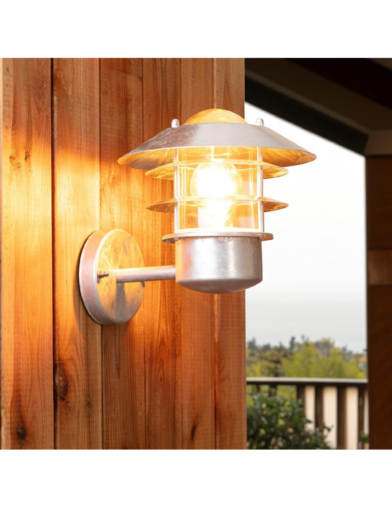 Edit Coastal Stage Outdoor Wall Light - Galvanised Steel
