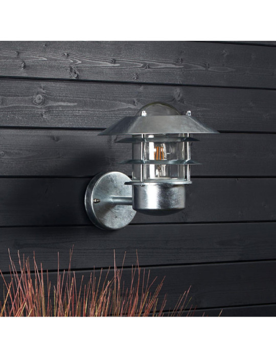 Edit Coastal Stage Outdoor Wall Light - Galvanised Steel
