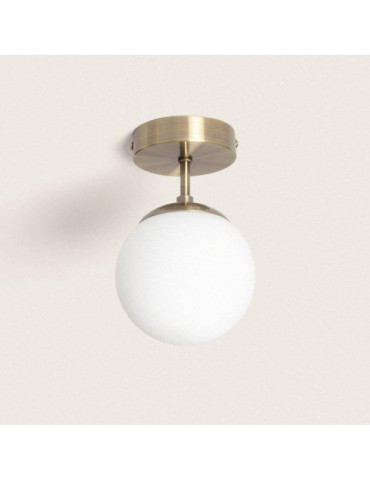 Plafonnier Métal et Verre Evie