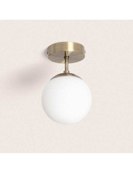 Plafonnier Métal et Verre Evie