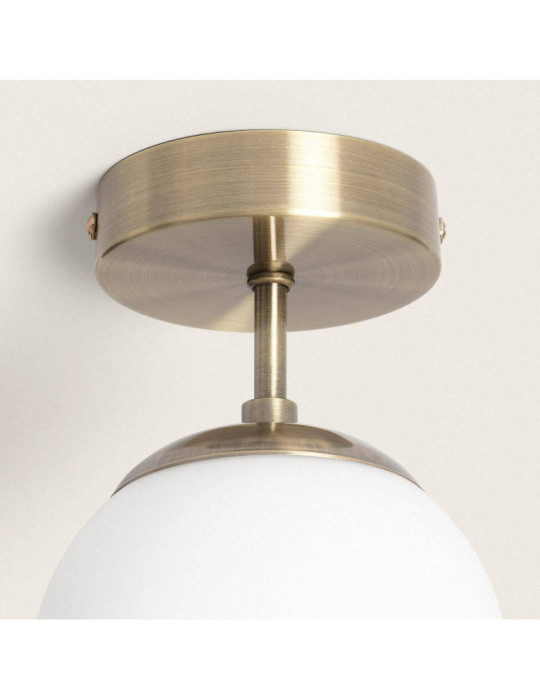 Plafonnier Métal et Verre Evie